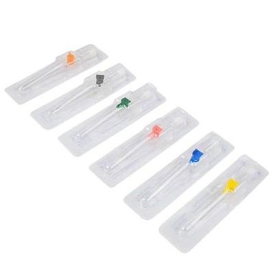Disposable Sterile Veterinary Cannula Catheter with Wing for Pet Dog Cat 14G~24G