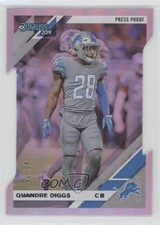 2019 Panini Donruss Press Proof Silver Die-Cut 43/75 Quandre Diggs #96 0o6v