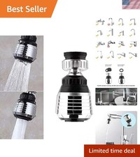 Dual Spray Tap Aerator Nozzle: 360 Rotatable Water-Saving for Kitchen Sinks