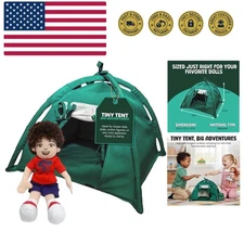 Doll Tent – Miniature Doll Play House & Kids Tent Indoor & Outdoor for Preten...