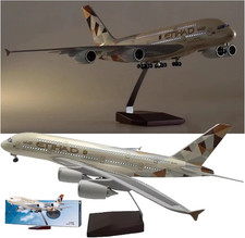 Led 1:160 Etihad Airbus A380 Groß Massiv OVP Modell Neu