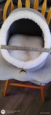 Cozy Cat House Bed Pet Cave Igloo Nest Kennel Soft Warm Hooded Kitten Bed
