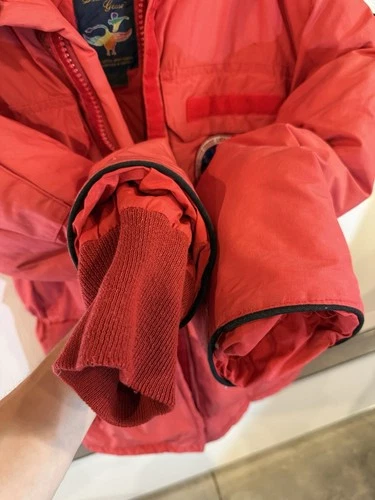 Vintage Canada Goose USA Antarctic Program Red 700 Down Big Red Parka Jacket M image 7