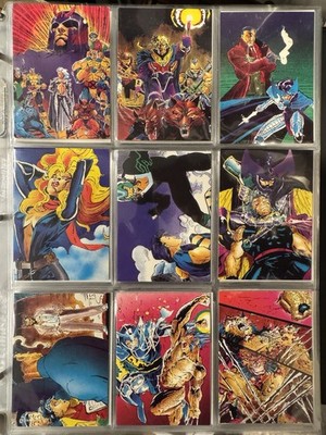 1991 Marvel X-Men NEAR COMPLETE 87 (of 90) BASE CARD SET LOT, #1