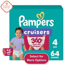 new Pampers Cruisers 360 Baby Diapers Size 4, 64 Count
