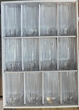set of high-quality glassware drinking tumblers. The set includes 12 pieces.