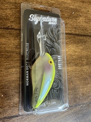 Norman DD22 Limited Frank Scalish Signature Series Bluetreuse Deep Crankbait