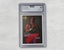 BRET 'HIT MAN' HART - WWE WWF Classic Games 1990 #37 / GRADING 10!