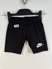 BNWT Nike Kids Girls Classic High Waisted Cycling Biker Short Black Sz 6X 6-7