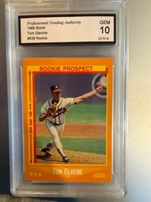 1988 Score Tom Glavine #638 Rookie