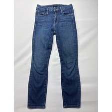 Mother Women's The Looker Crop Slim Fit Blue Jeans - Size 25 25x25 