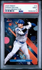 2025 Topps Finest - Shohei Ohtani Black Refractor /20 PSA 9