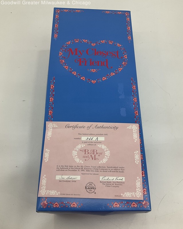 IOB Vintage My Closest Friend Porcelain Doll