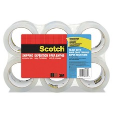 Scotch 38506 3850 Heavy-Duty 3" Core Packaging Tape - Clear 6/Pack New