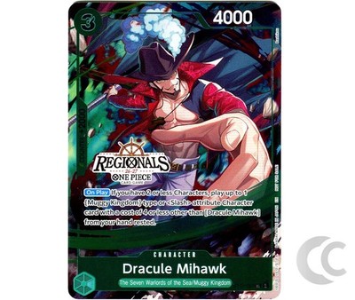 Dracule Mihawk ST12-003 Regionals Stamp ONE PIECE Card Game English NM