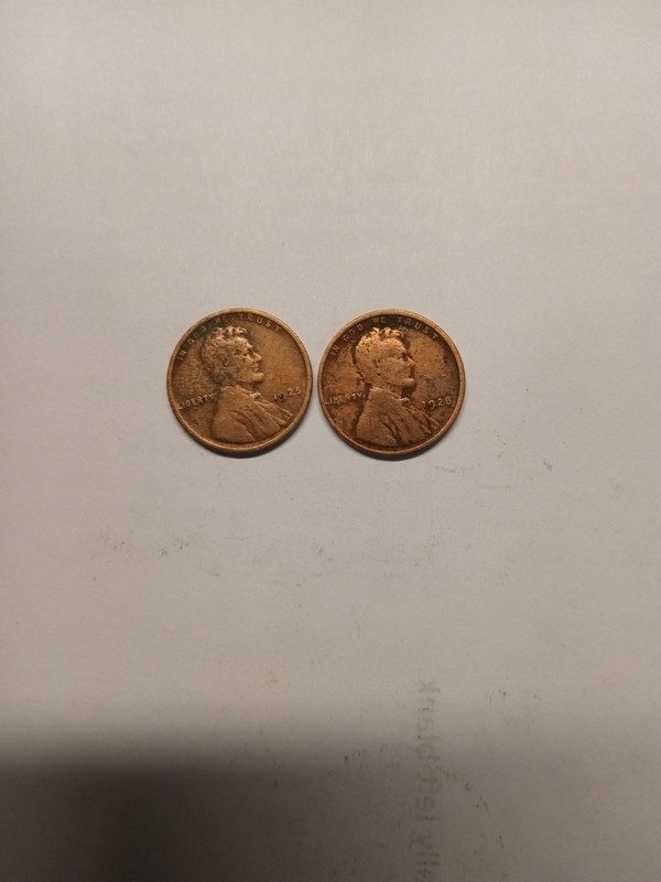 1925 & 1928 Wheat Pennies