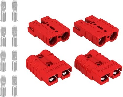 4 Pack 50A Battery Quick Connect Plug 6AWG Connector for Car Trailer Winch