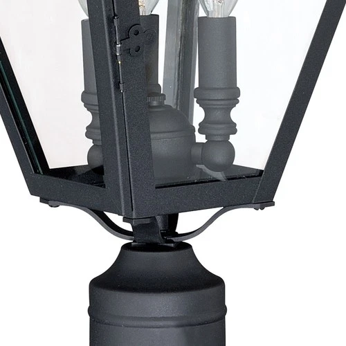 Nottingham 3-Light Outdoor Post in Transitional and Empire Style 19.75 Inches - Picture 5 of 6