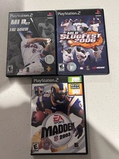 Lot of 3 PS2 Sports Games 2003 Madden NFL MLB 06 MLB 07