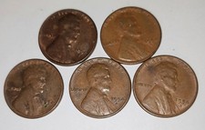 5 centimes de blé Lincoln 1954 S avec erreurs BIE. Dates et timbres lisibles.