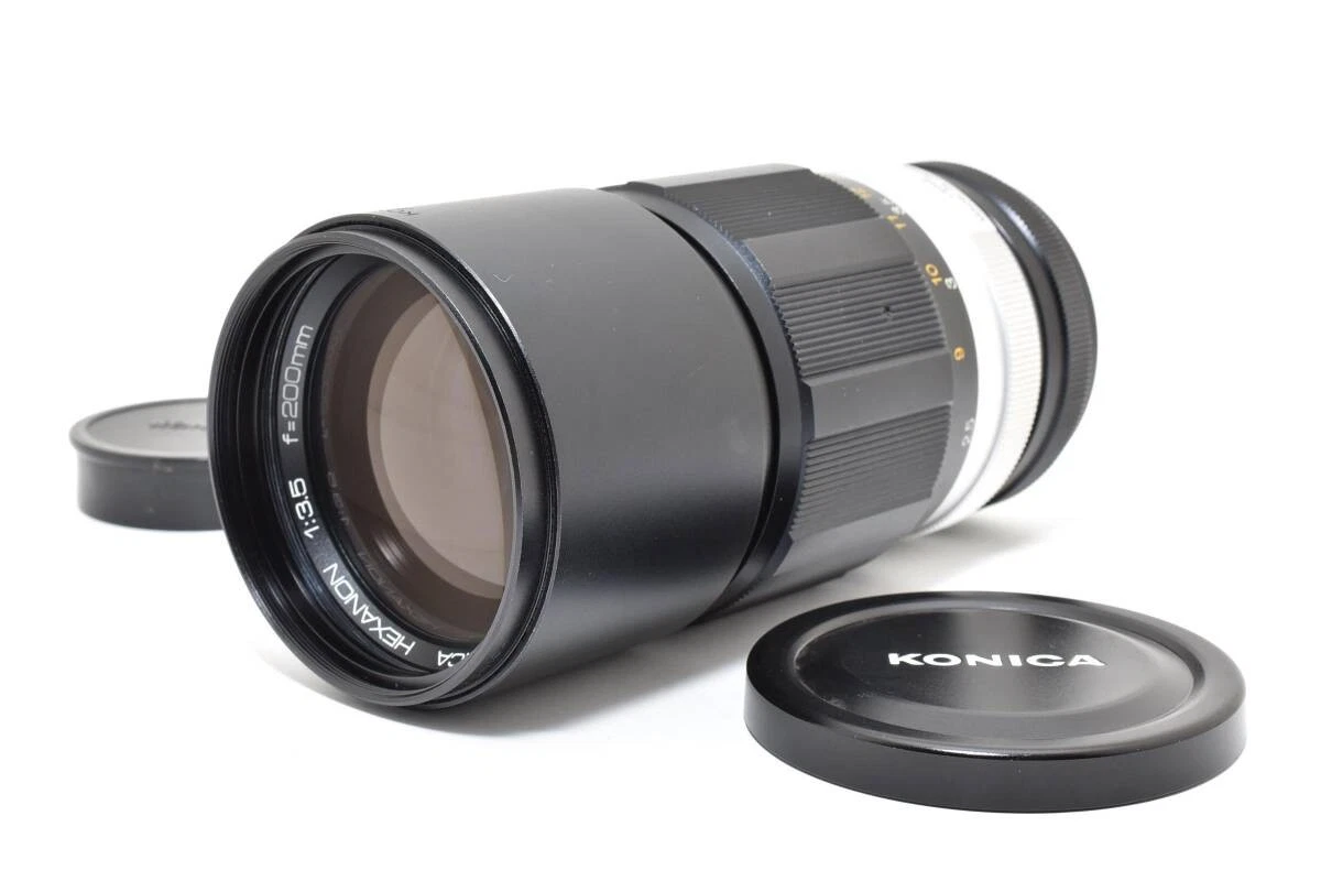 KONICA HEXANON 200mm F3.5 Camera Lens #11494 | eBay