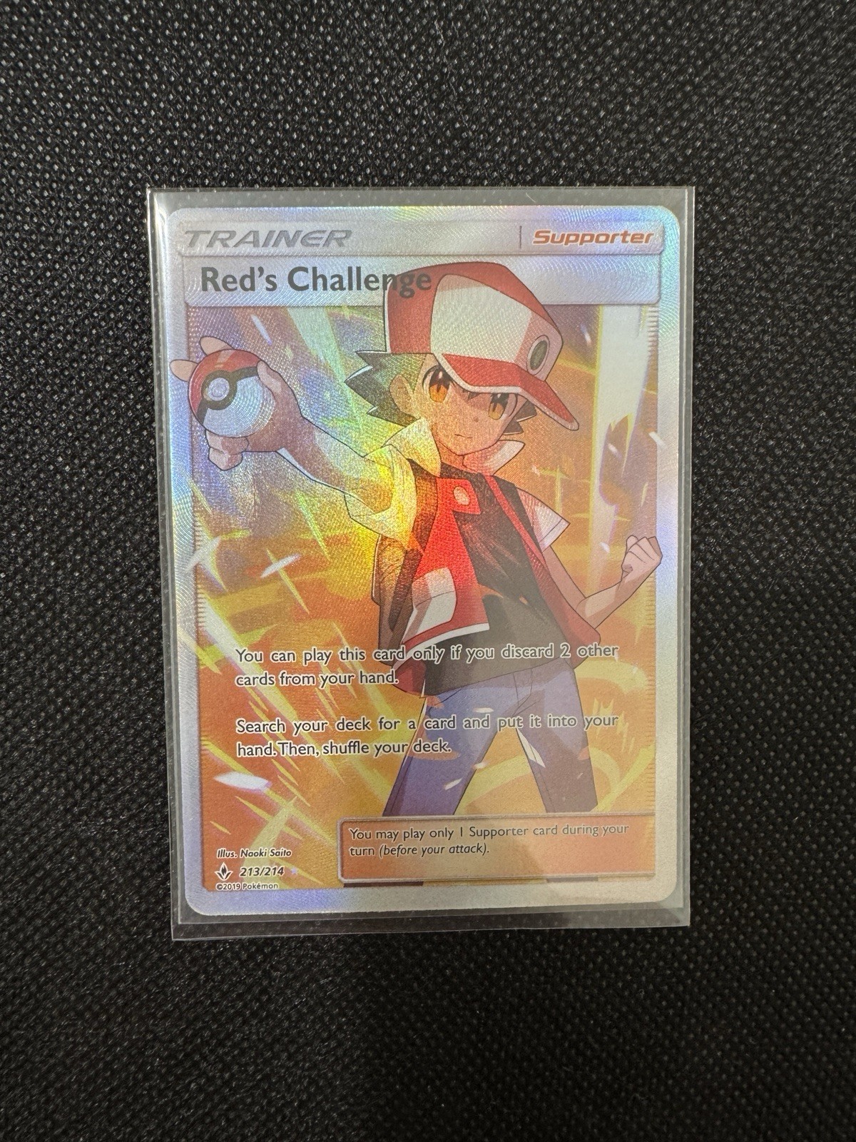 Reds Challenge Full Art (NM/MINT) Trainer 213/214 Pokémon Unbroken Bonds