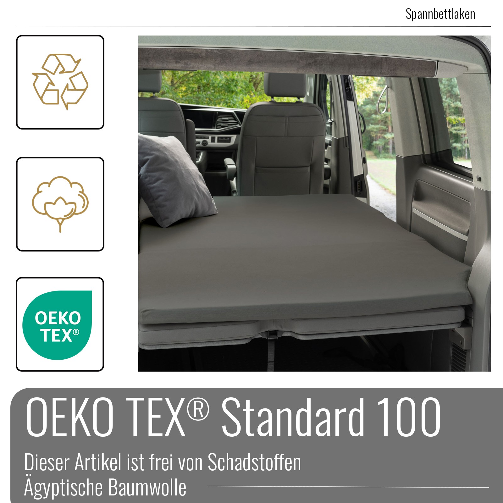 Black Forest Fox Spannbettlaken Mercedes Benz V-Klasse Marco Polo Horizon Pop Up