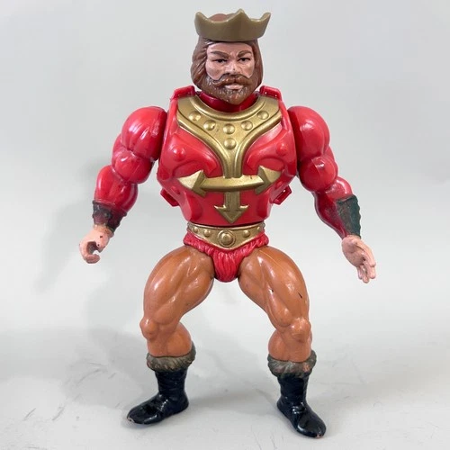 King Randor Heman vintage MOTU figure w/armor + new hips  (1987, Malaysia)