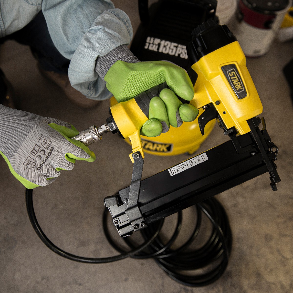 Brad Nailer Straight Nail Gun Staple Gun Set