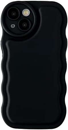 for iPhone X/Xs Case, Solid Color Curly Wave Frame Soft Compatible with iPhone C