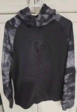 And1 Black Camo Hoodie, Size Medium