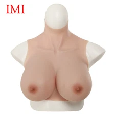 Crossdresser Breast Forms Silicone Breast plates B-H Cup Drag Queen Fake Boobs