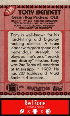 1990 Topps - #138a Tony Bennett NM Set Break. | eBay