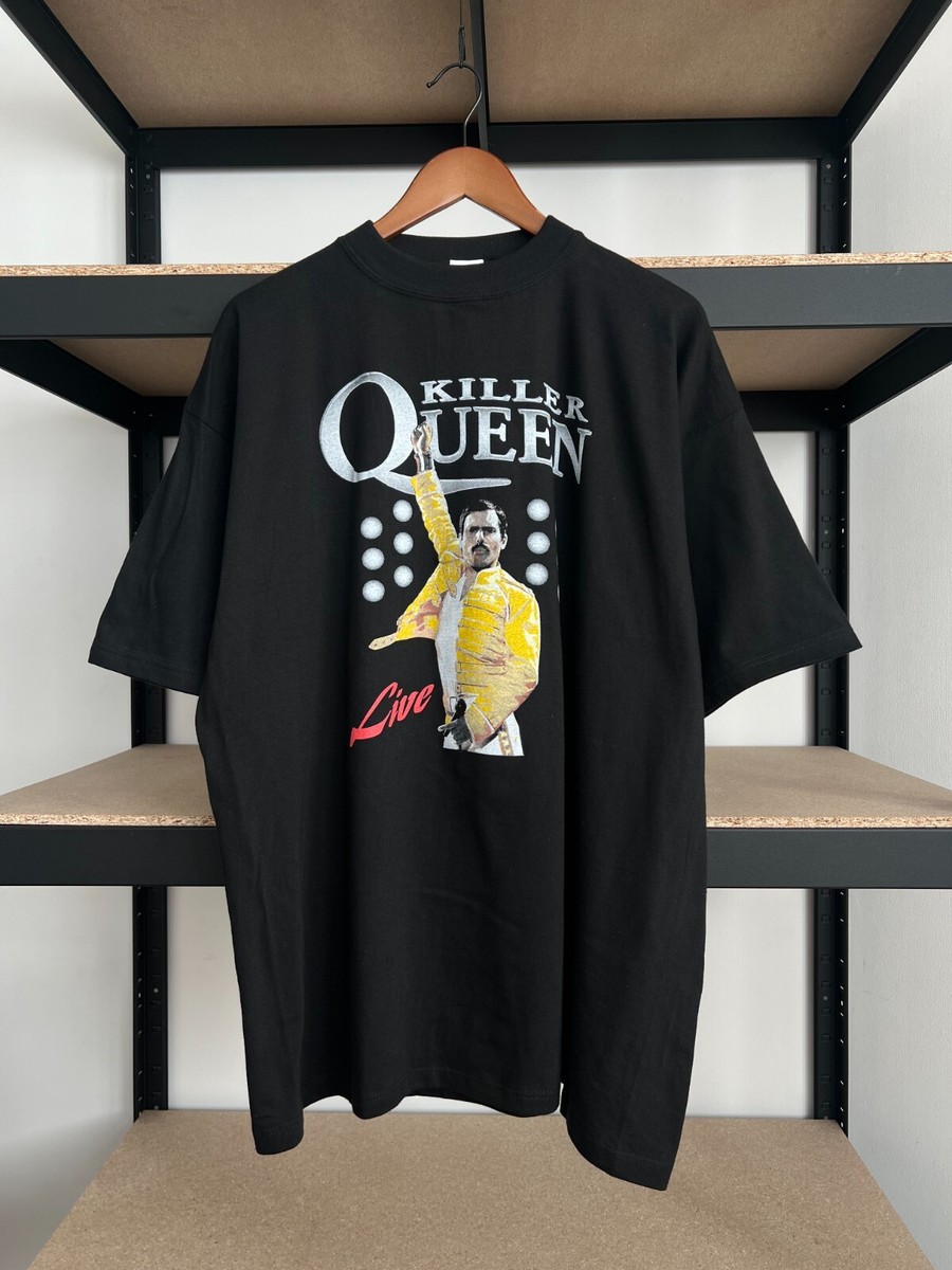 Queen Hysterical Queen Mask Tシャツ L 黒 Vintage 90s Queen Killer Queen Sheer Heart Attack Black T-shirt Sz