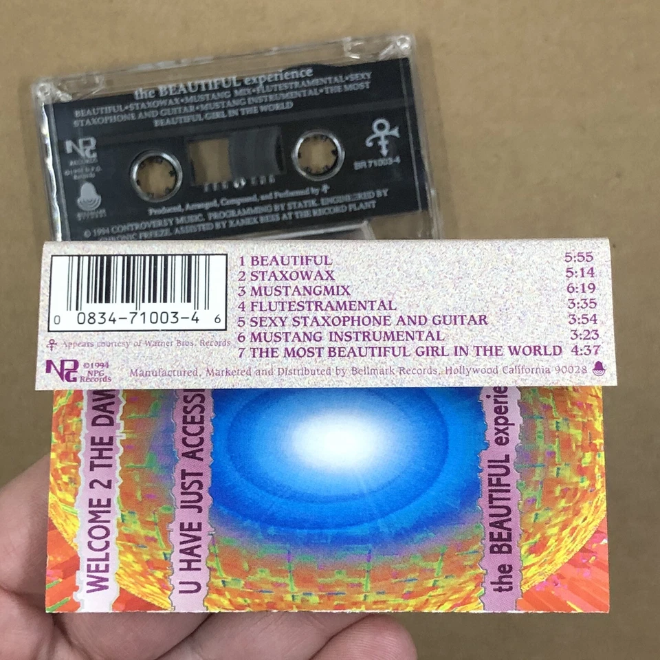 PRINCE Cassette Tape 90s Rock Pop THE BEAUTIFUL EXPERIENCE EP EXPANDED MIXES Foto 4 de 4