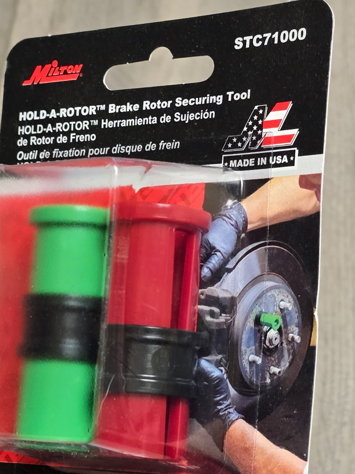 Milton/Steck Hold-A-Rotor Brake Rotor Holding Tool for 12 & 14mm Studs ...