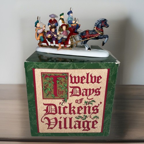 DEPT 56 TWELVE 12 DAYS OF Christmas 12 DRUMMERS DRUMMING Dickens Original Box
