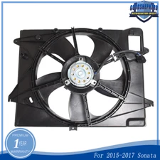 Radiator A/C Condenser Cooling Fan Assembly For 2015-2017 Sonata 2.4L 25380C2000