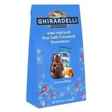 GHIRARDELLI  Dark Chocolate Sea Salt Caramel with Luscious Filling - 4.1 oz Bag