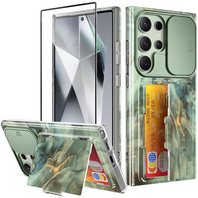 GVIEWIN Custodia Per IPhone 16 Pro Max Con Motivo Marmo Verde, Compatibile MagSafe, Con Protezione Schermo E Fotocamera Inclusa, Antiurto E Antigraffio