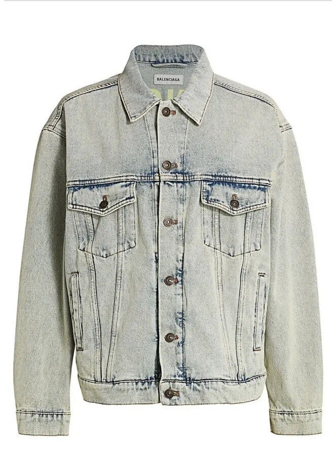 Balenciaga Logo Jean Jacket! Brand New. Sold Out Everywhere Balenciaga Logo Jean Jacket! Brand New. Sold Out Everywhere