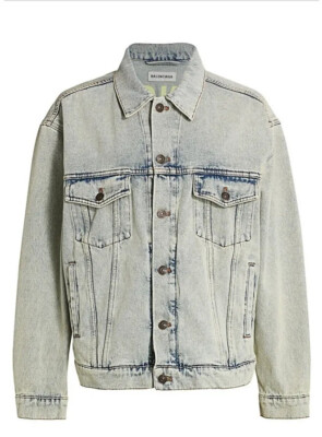 Balenciaga Logo Jean Jacket! Brand New. Sold Out Everywhere