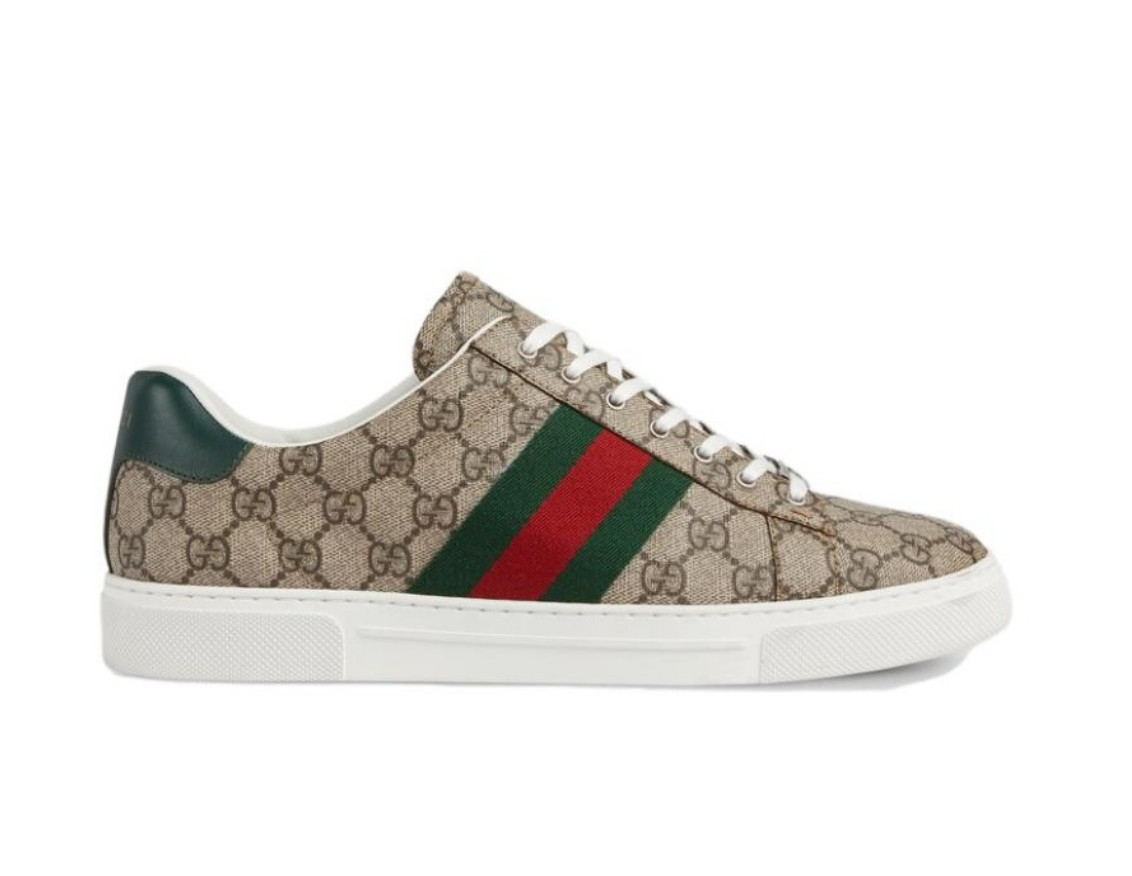 GUCCI ACE Leather Low-top Sneaker Men's Brown 760775 FACMZ 9746 | eBay