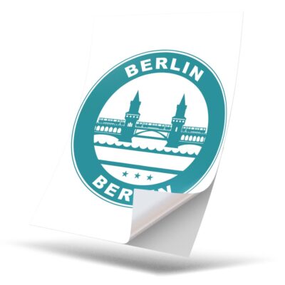 1 x Vinyl Sticker A5 - Blue Berlin Germany Bridge Travel #9314 | eBay UK
