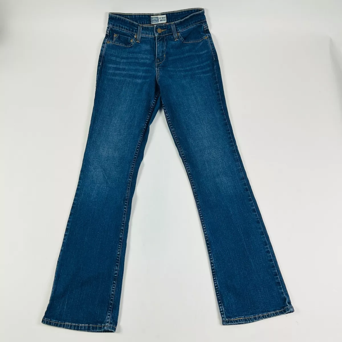 Levis Signature At Waist Bootcut Womens Jeans Size Misses 4 Medium Stretch Blue