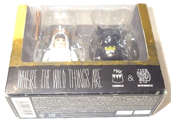 Kubrick & Be@rbrick Where The Wild Things Are Max 100 % Medicom Limited raro 2009 Foto 2 de 4