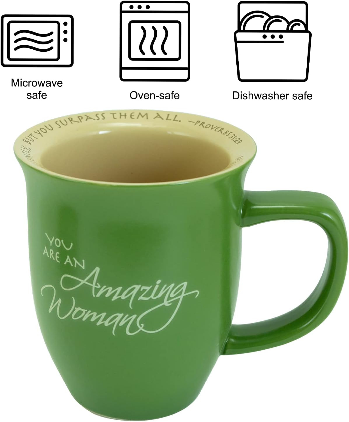 Abbey Gift Amazing Woman Ceramic Mug & Coaster Set