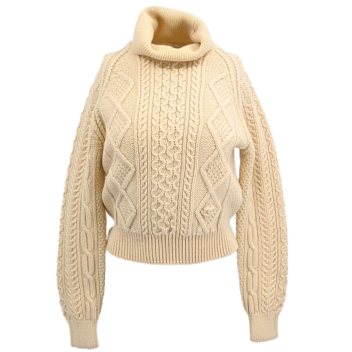 Chanel Fisherman Sweater White 96A #42 143978 | eBay