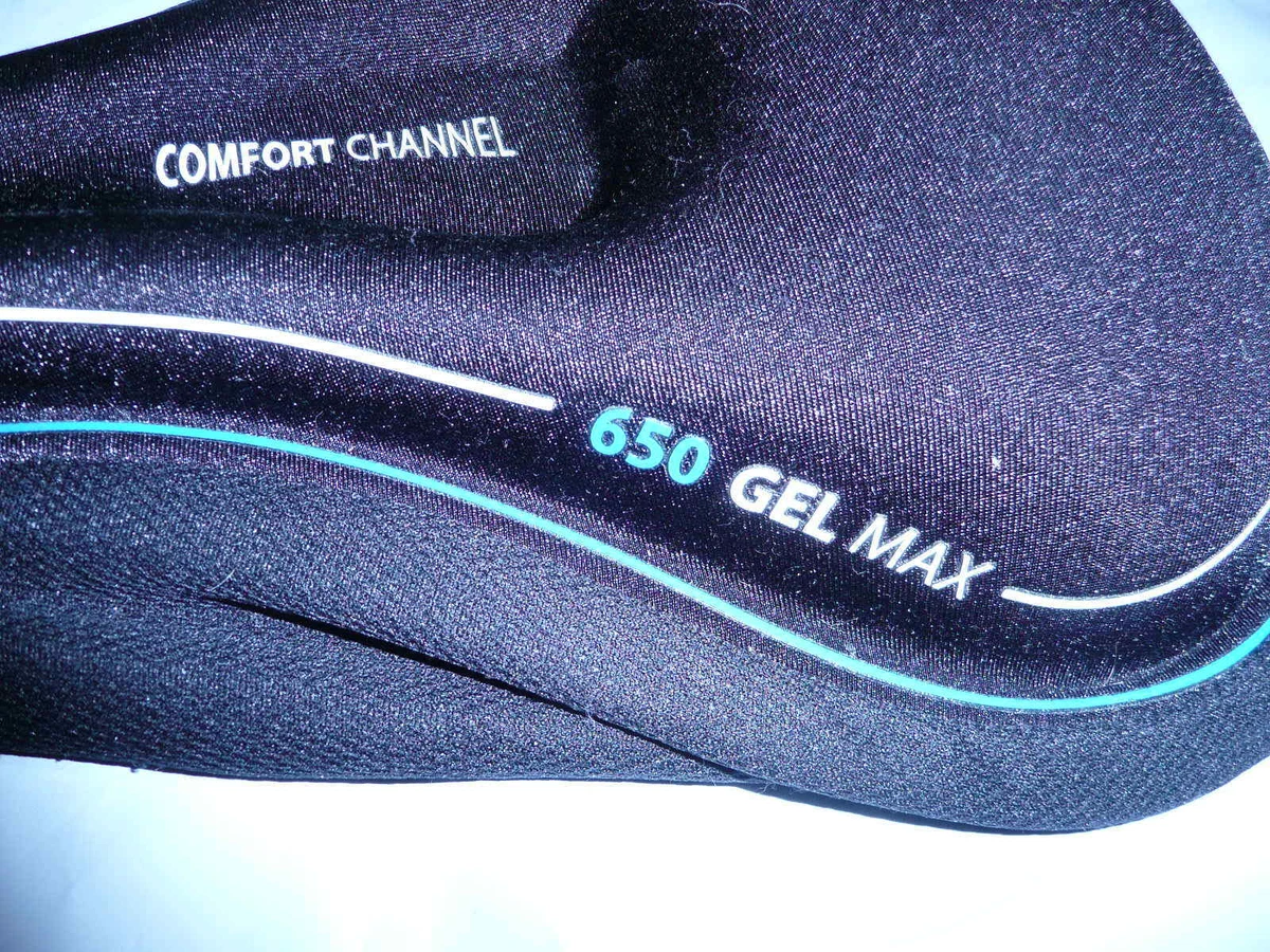 Bell 650 Gel Max Bike Seat Pad Black Comfort Channel Drawstring Close