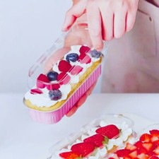 Cute Mini Loaf Tins with Lids in different colours PACK OF 5 Purple Cupcakes